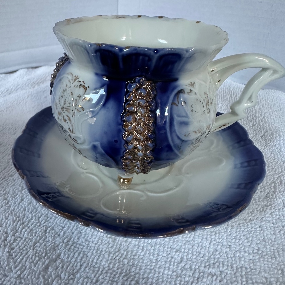 Rare porcelain teacup and saucer